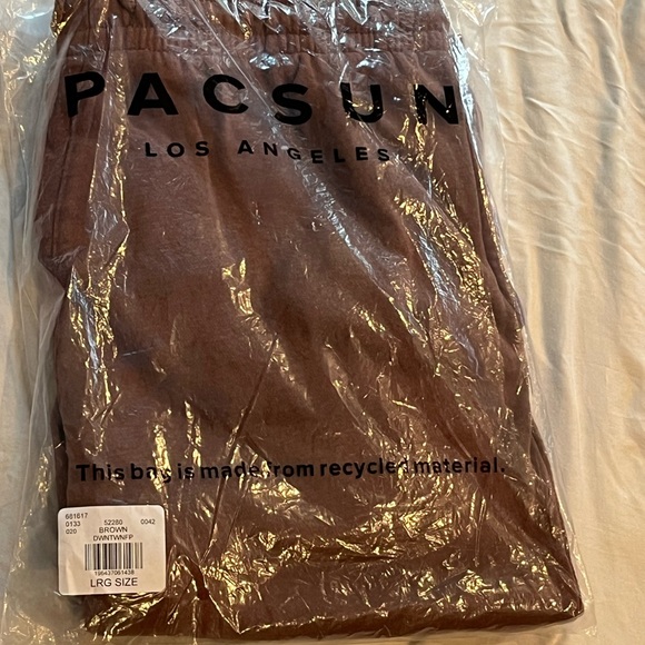 Pacsun brown fleece joggers - Picture 3 of 5